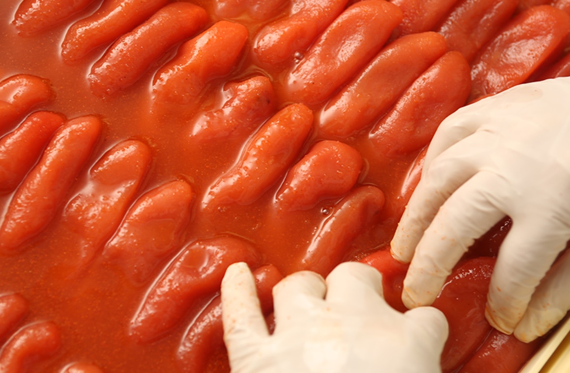 明太子漬け込み