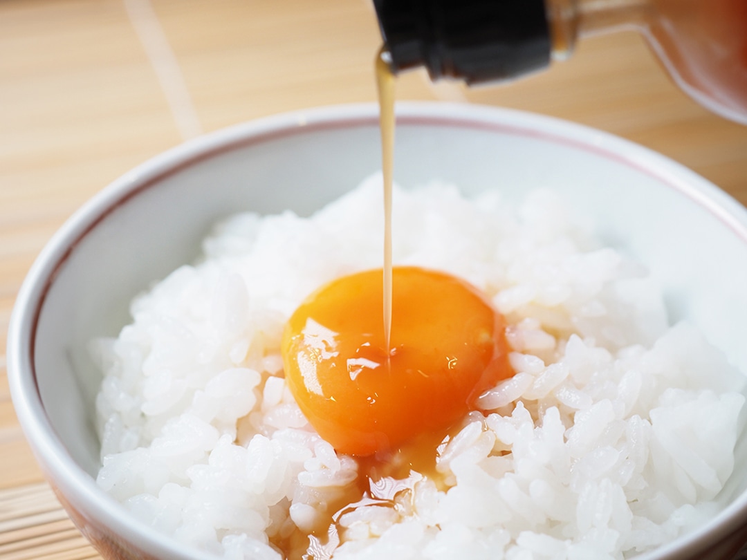 卵かけご飯にかけて