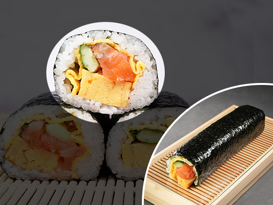 稚加榮 茶寮「生サーモン明太恵方巻」1本