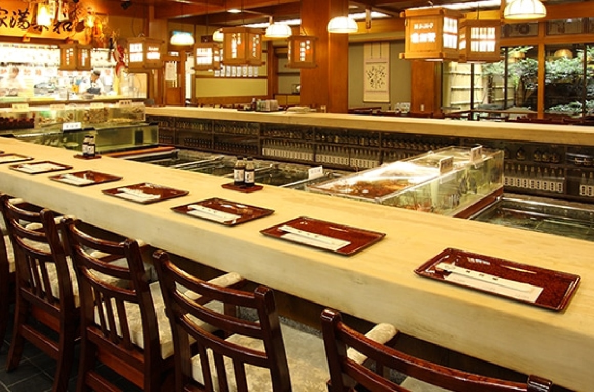 生簀カウンター