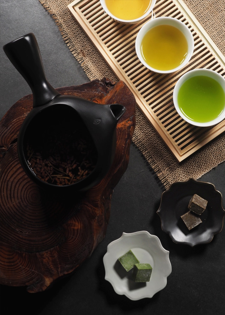 稚加榮茶寮 生チョコレート・煎茶