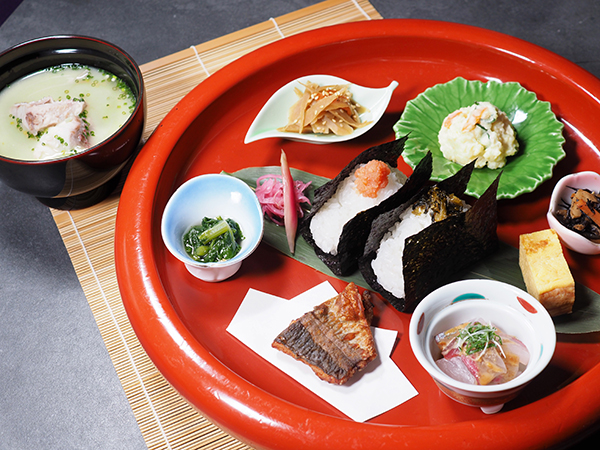 茶寮おにぎり御膳あら汁付き